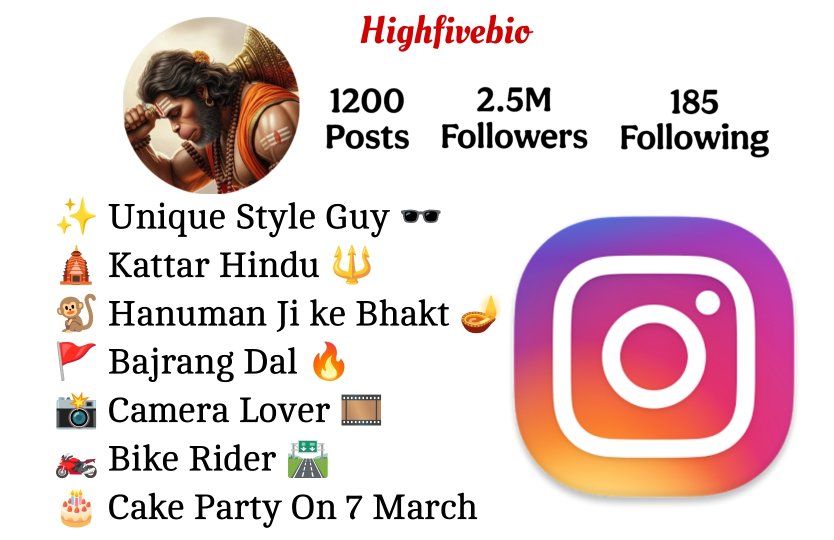 Bajrang Dal Bio for Instagramย