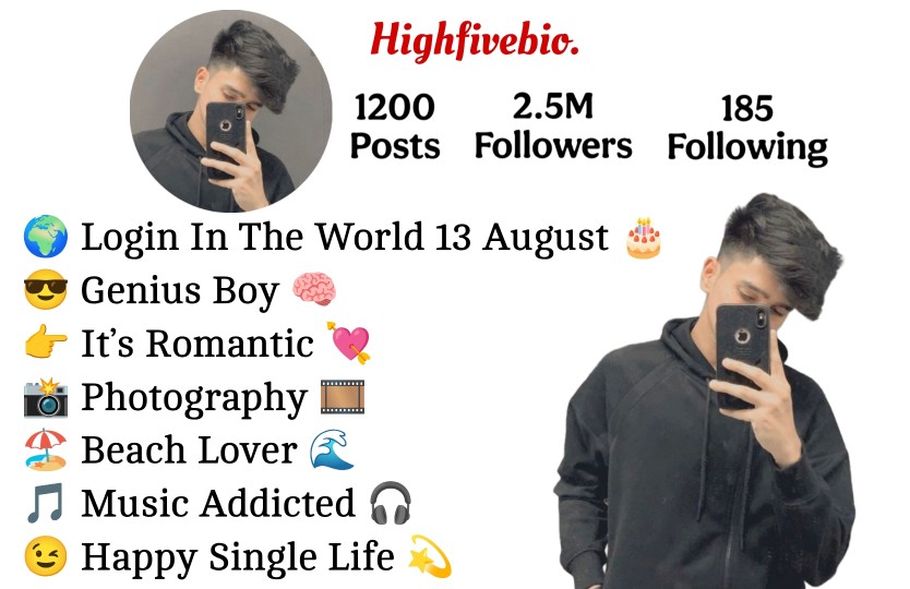 Instagram Bio For Boys