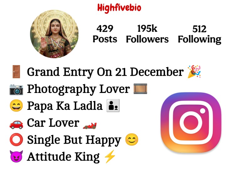 Maa Meldi Bio For Instagram