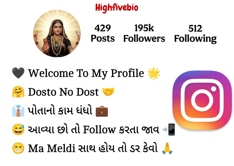 Maa Meldi Bio For Instagram