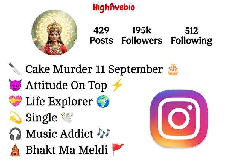 Maa Meldi Bio For Instagram