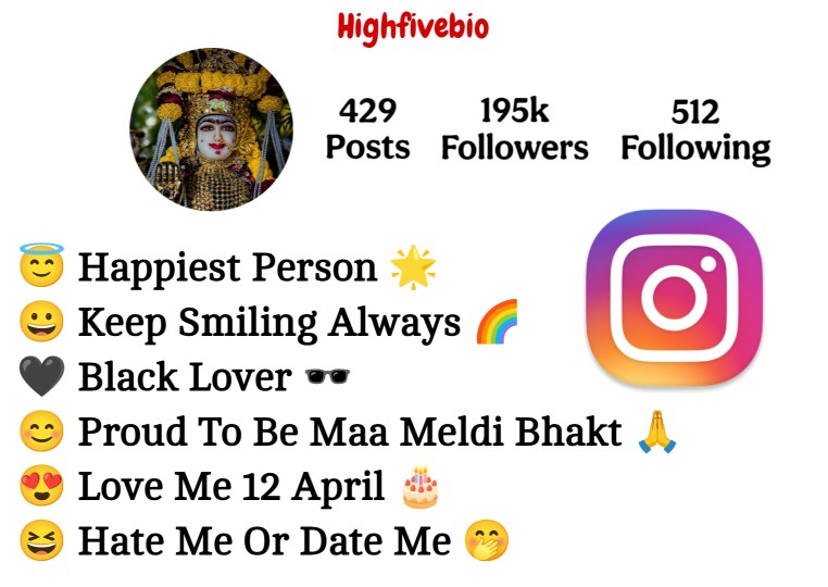 Maa Meldi Bio For Instagram