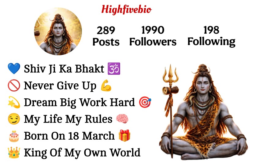 Mahakal Bio For Instagram