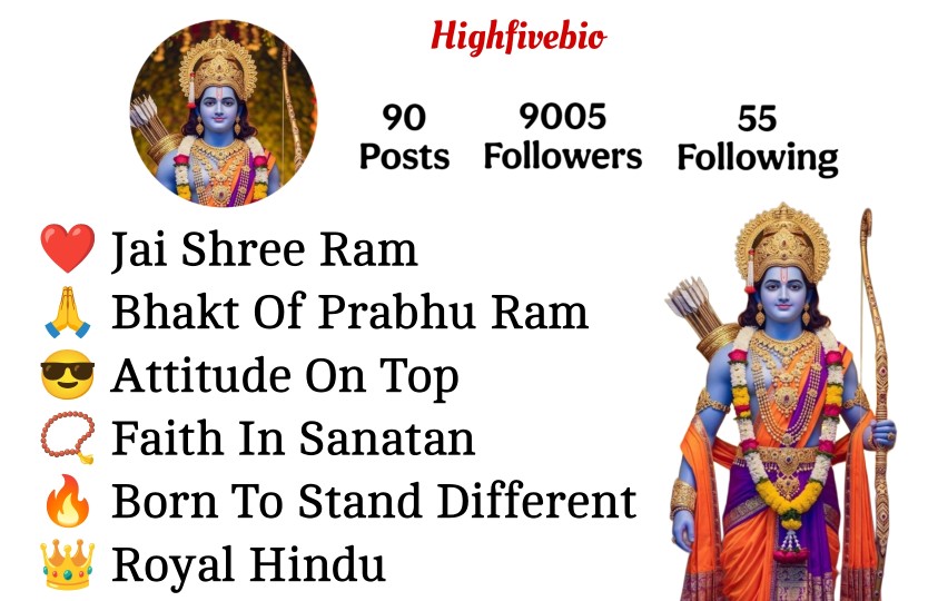 Shree Ram Bio For Instagram